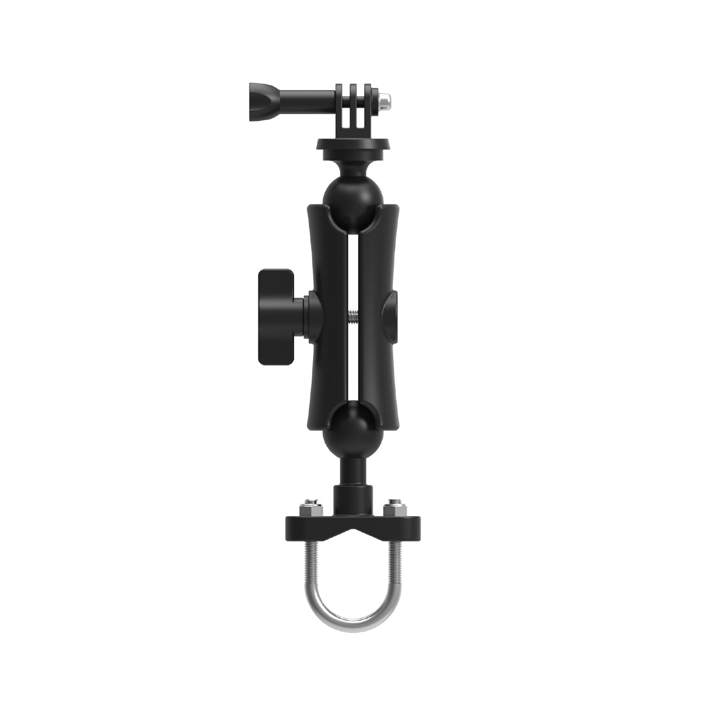 MUFU Selfie Pole Handbar, a selfie stick attached to the handlebars of a motorcycle, can rotate 360°