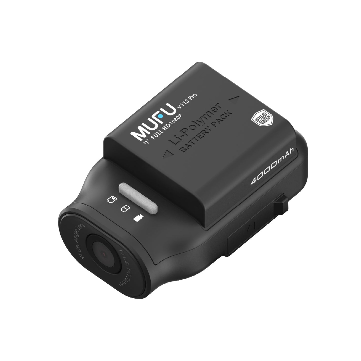 MUFU V11S Pro Helmet Camera | Full HD 1080P, Wi-Fi, IP66, Up to 15 hours of continuous use