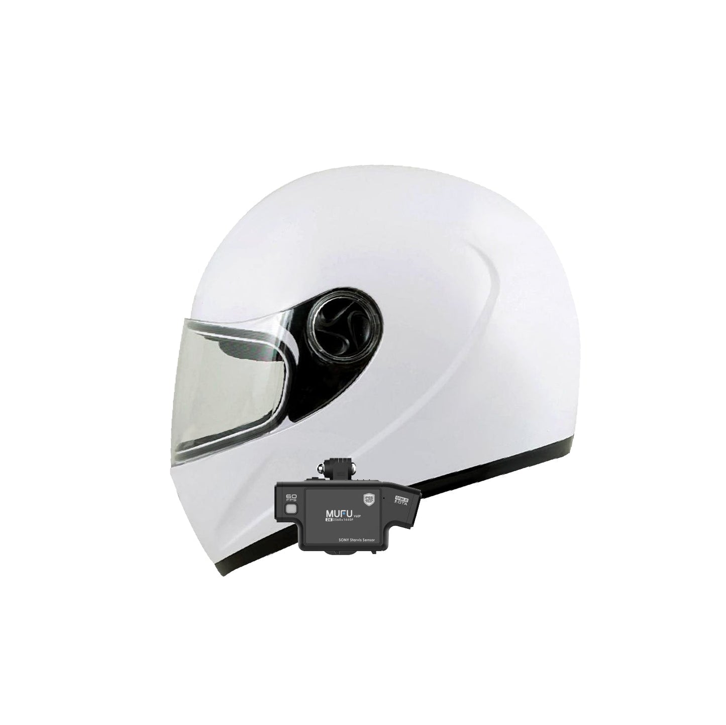Helmet camera MUFU V60P | 2K 1440P, Wi-Fi, IP66, continuous use up to 3 hours
