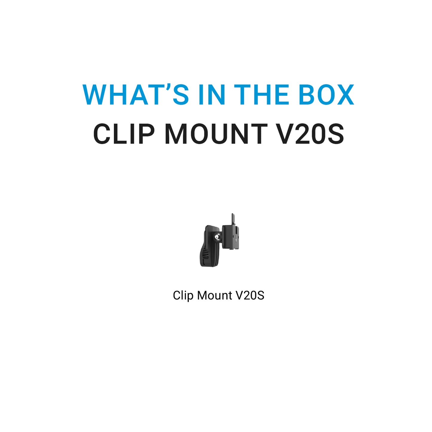 Clip Mount for MUFU V20S Camera