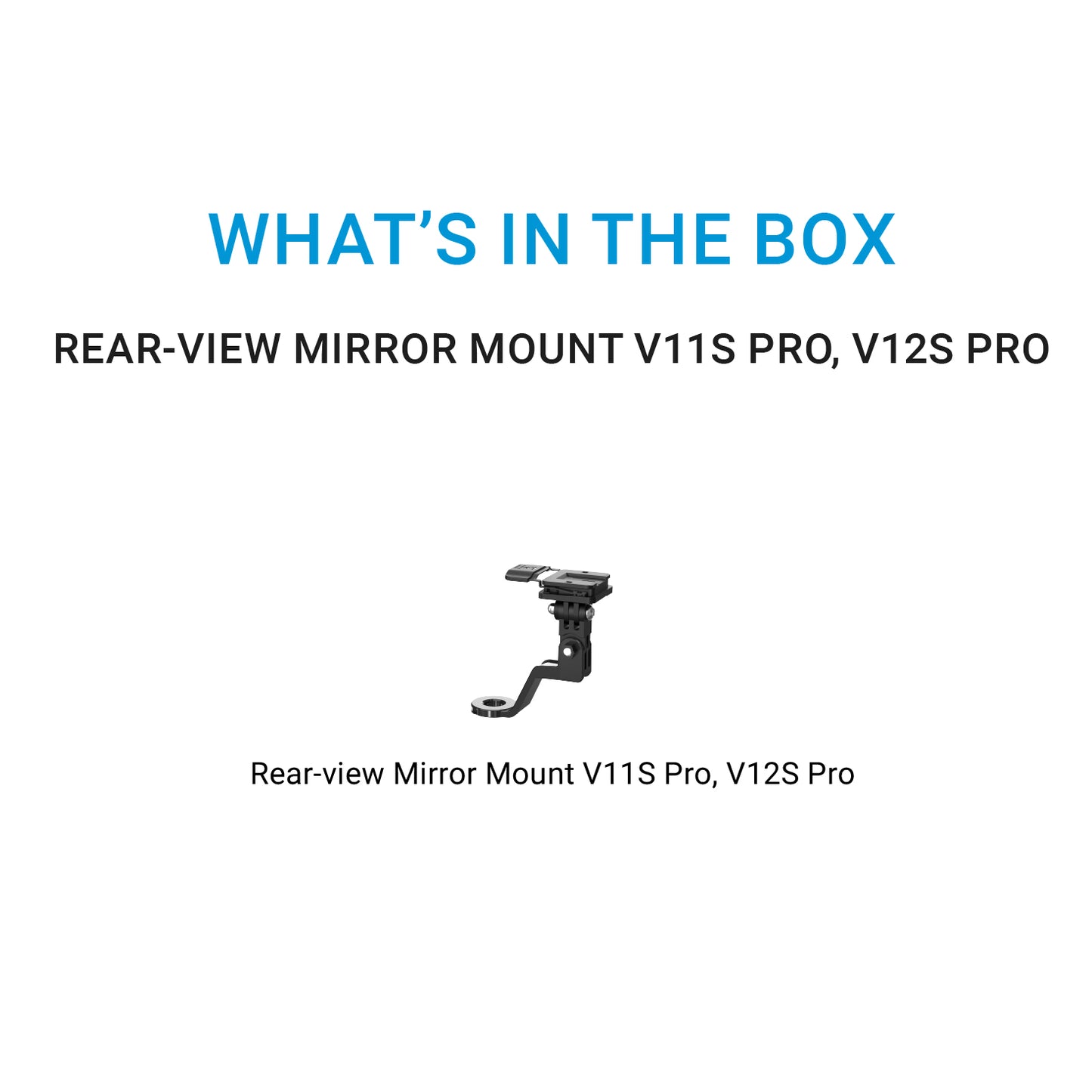 ตัวยึด Rear-View Mirror Mount สำหรับกล้อง MUFU V11S, V11S Pro, V12S Pro