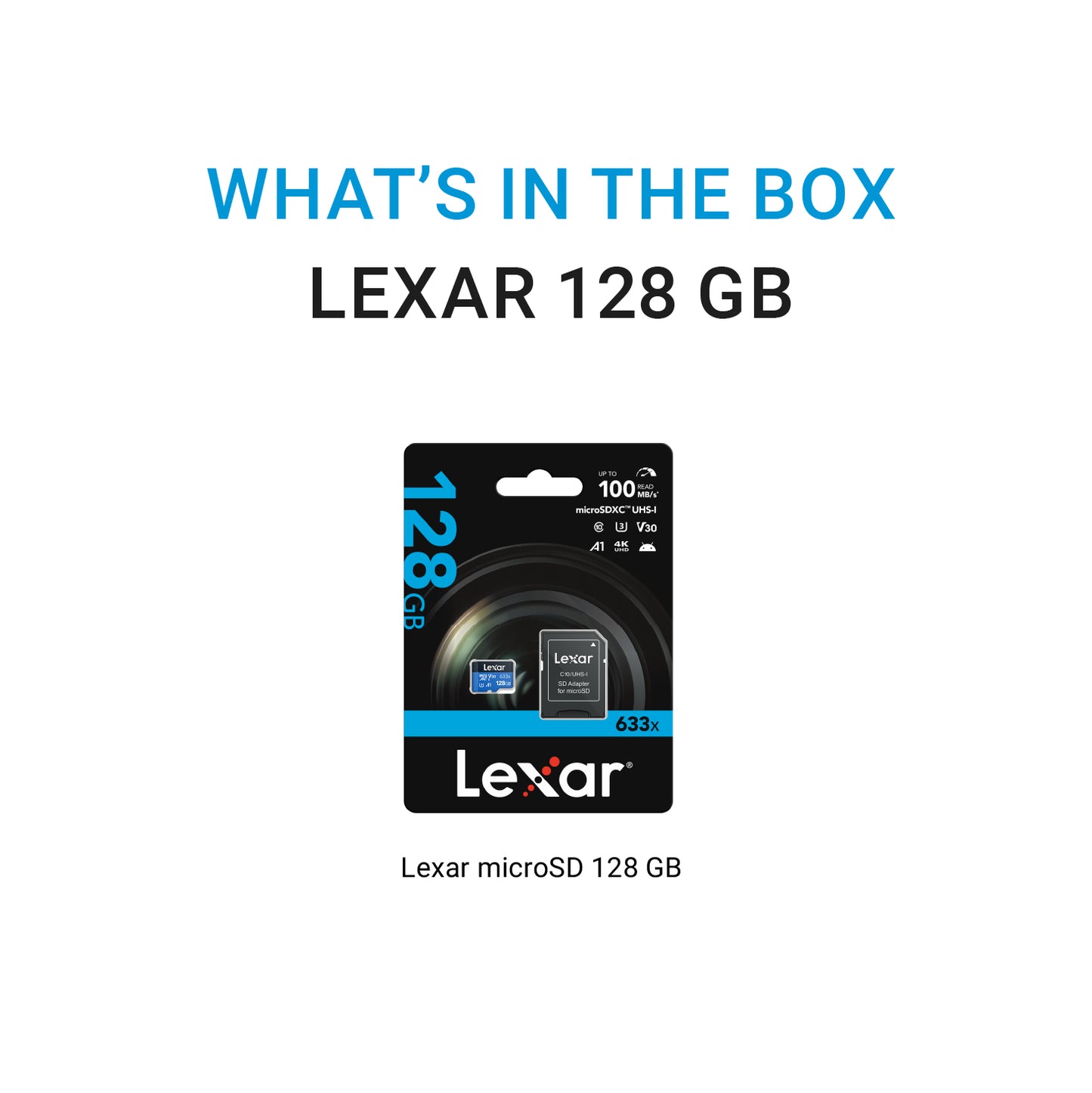MicroSD Card Lexar® High-Performance 633x microSDHC™/microSDXC™ UHS-I