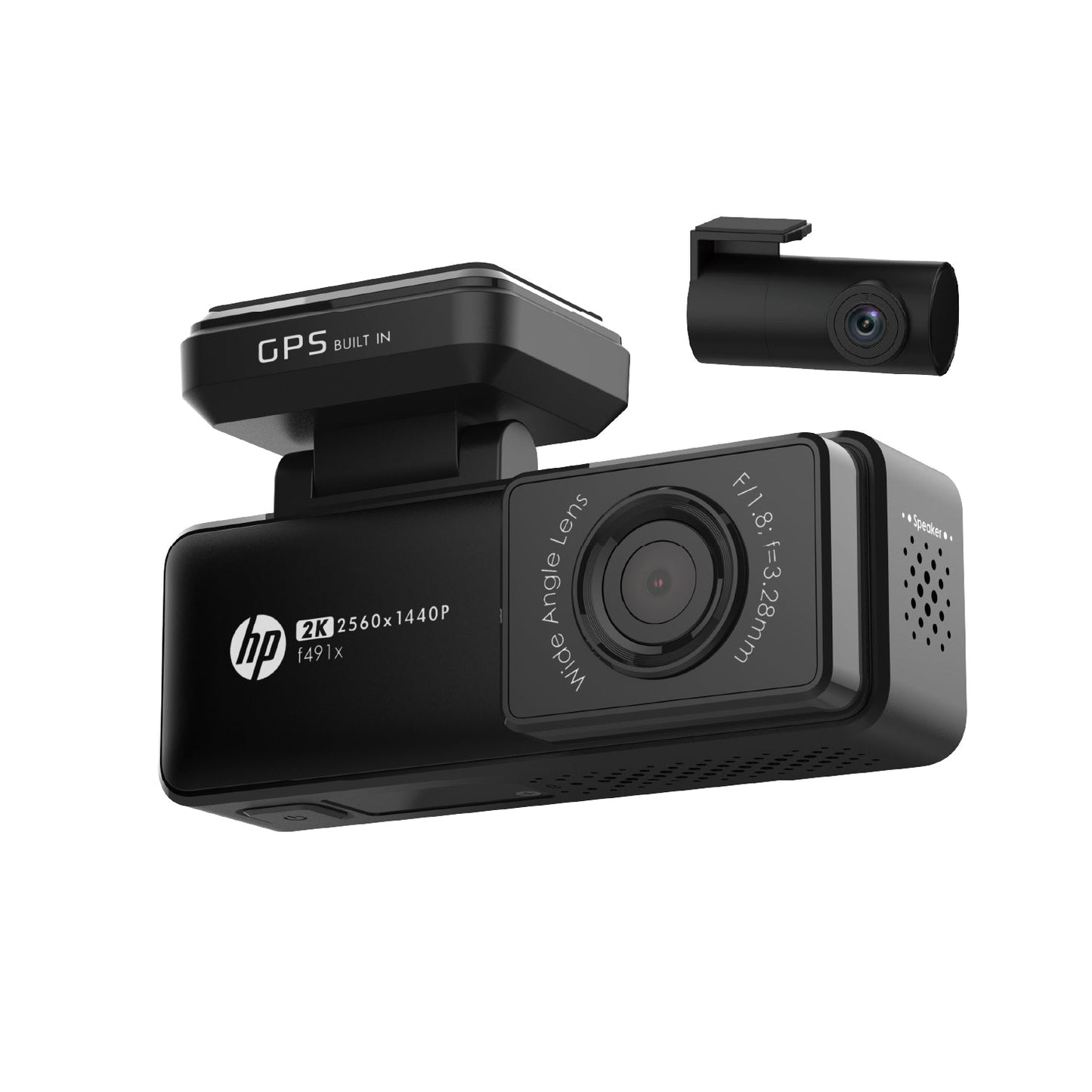HP Dash cam F491X | 2K 1440P, WDR, Wi-Fi, GPS, Parking Mode
