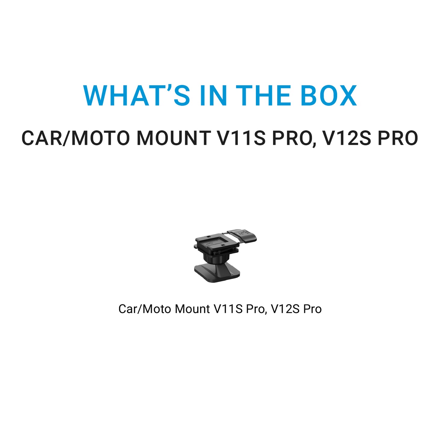 Car/Moto Mount for MUFU V11S, V11S Pro, V12S Pro Camera