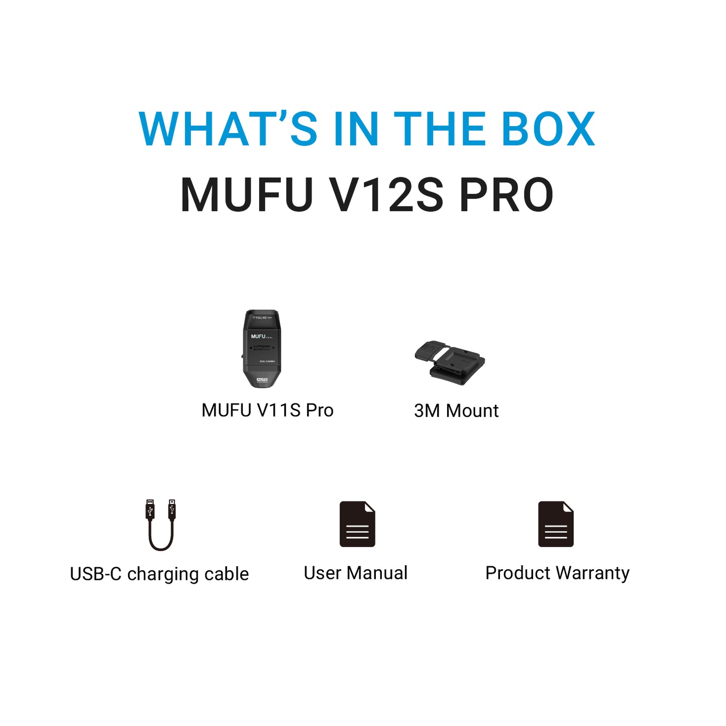 MUFU V12S Pro Helmet Camera