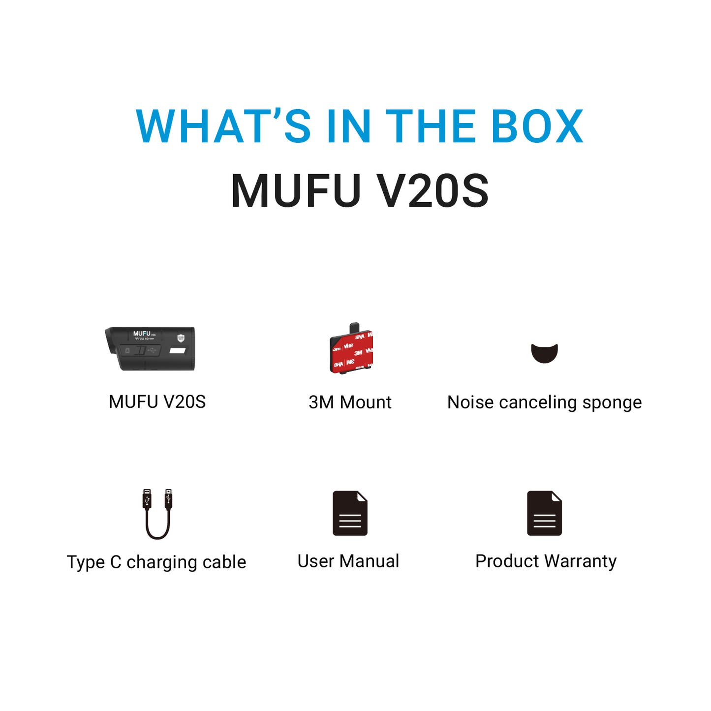 MUFU V20S Helmet Camera