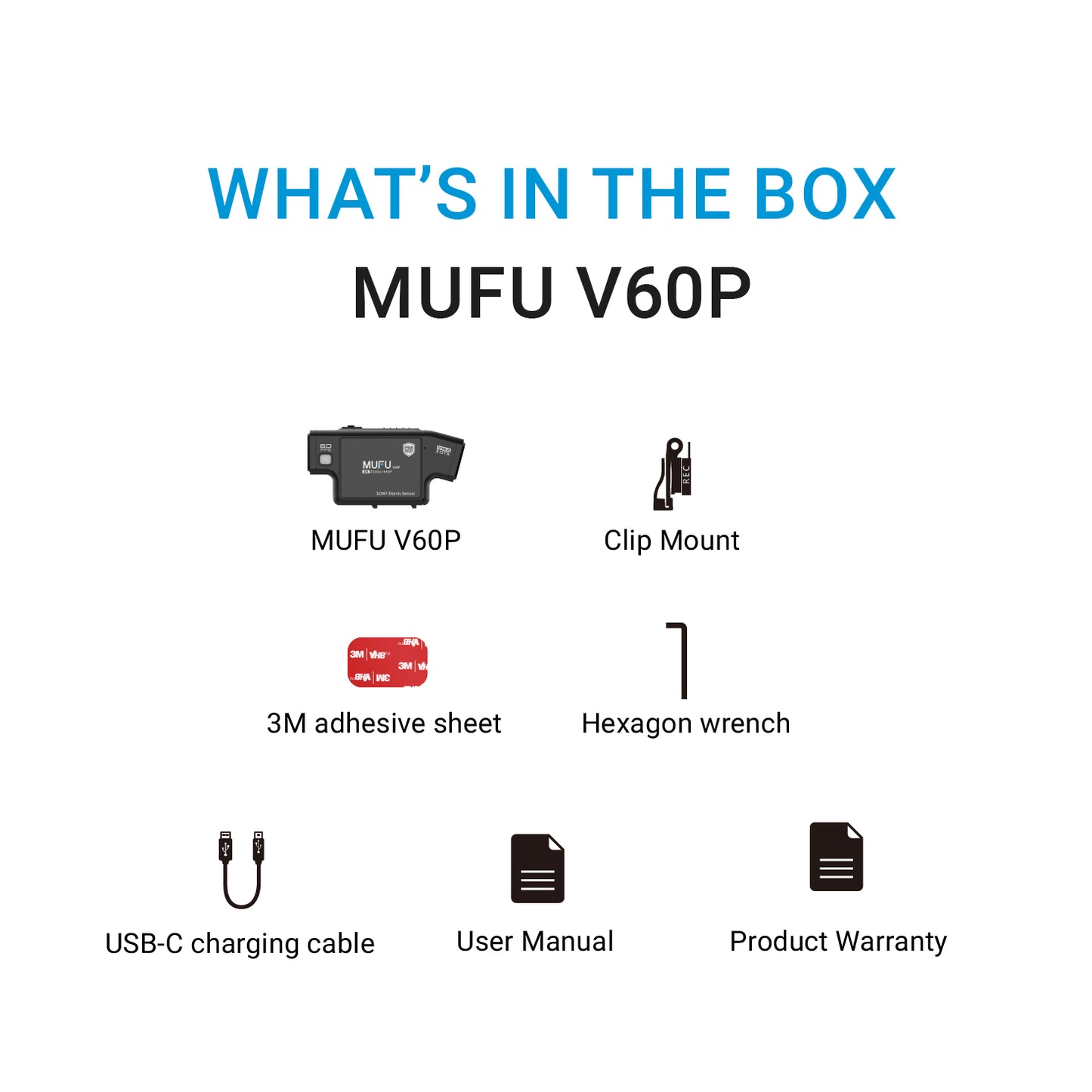 Helmet camera MUFU V60P