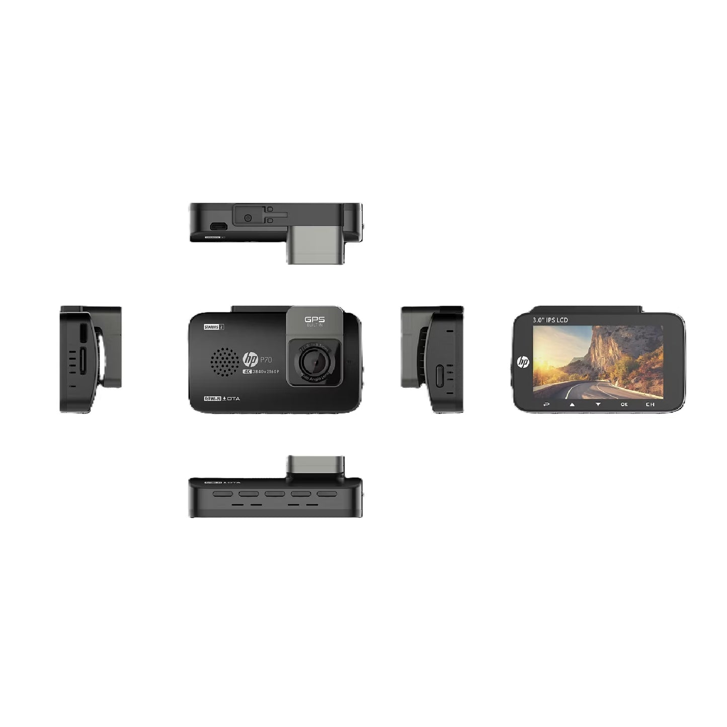 กล้องติดรถยนต์ HP Dash Cam P70