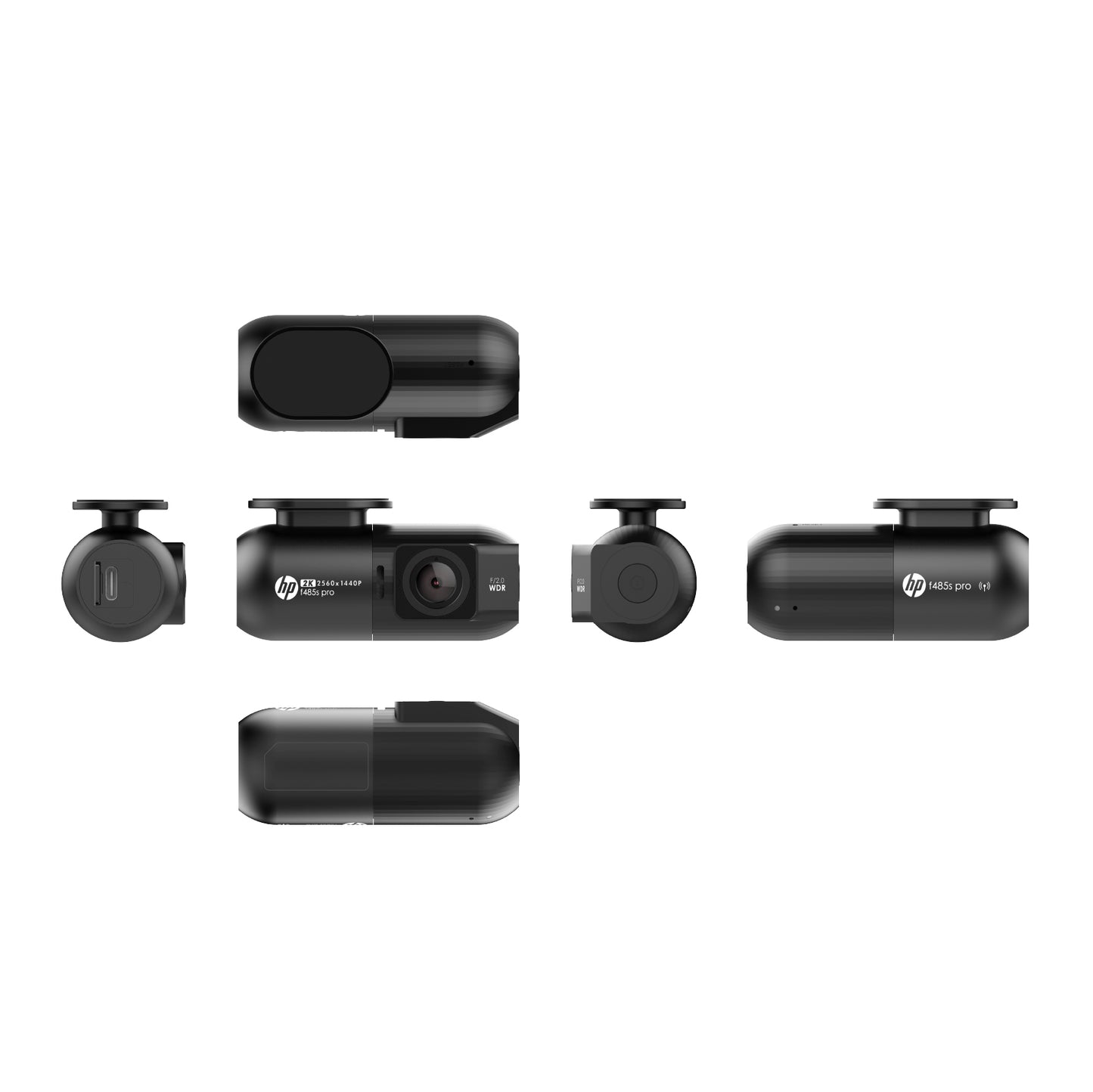 HP Dash cam F485S Pro | 2K 1440P WDR, Wi-Fi, Parking Mode