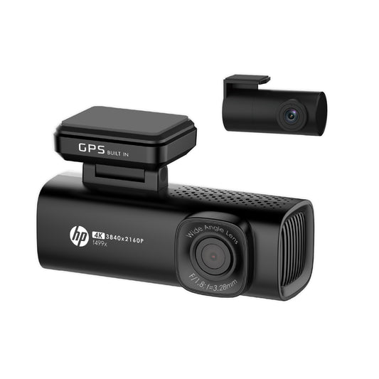 HP Dash cam F499X | 4K 2160P, WDR, Wi-Fi, GPS, Parking Mode